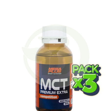 Pack 3x Mct Liquid Mega Plus 500Ml. Megaplus