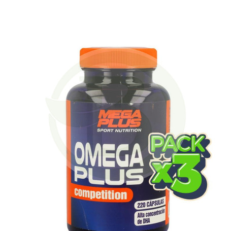 Pack 3x Omega-3 Competition 220 Cápsulas Megaplus