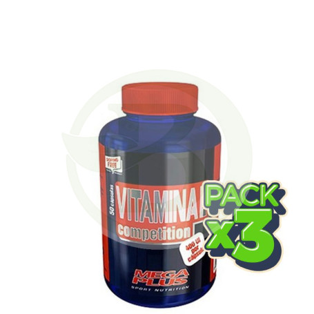 Pack 3x Vitamina E 50 Cápsulas Megaplus