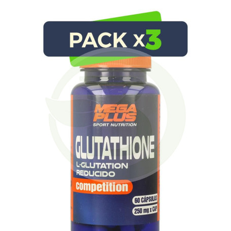 Pack 3x Glutathione Competition 60 Cápsulas Megaplus