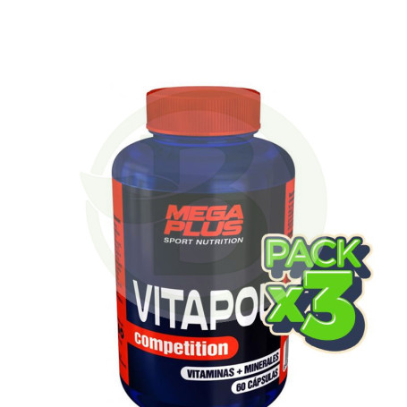 Pack 3x Vitapol Competition 60 Cápsulas Megaplus