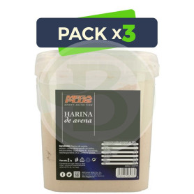 Pack 3x Harina De Avena Natural 2Kg. Megaplus