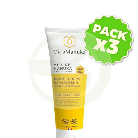 Pack 3x Bálsamo Corporal Reparador 200Ml Cicamanuka