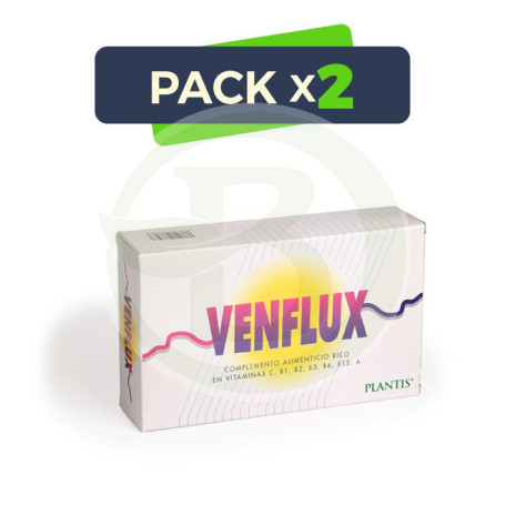 Pack 2x Venflux 20 Ampollas Plantis