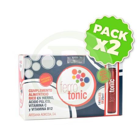 Pack 2x Ferrotonic 14 Viales Artesanía Agrícola