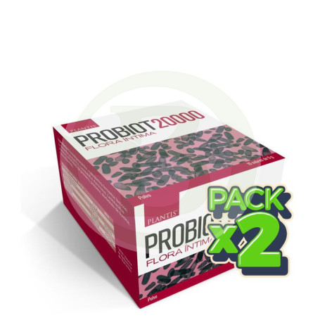 Pack 2x Probiot 20.000 Fórmula Íntima 15 Sobres Plantis