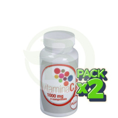 Pack 2x Vitamina C Plantis 60 Comp 1000 Mg Plantis