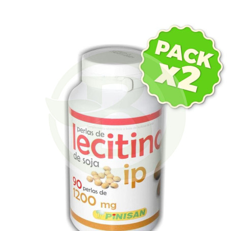 Pack 2x Lecitina de Soja IP 90 Perlas 1200Mg. Pinisan