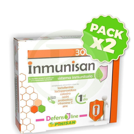 Pack 2x Inmunisan Defensas 30 Cápsulas Pinisan