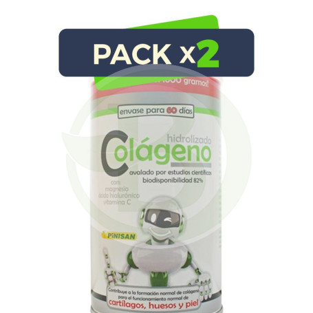 Pack 2x Colágeno Hidrolizado Formato Ahorro 600Gr. Pinisan