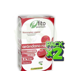Pack 2x Fito Premium Arándano Rojo 30 Cápsulas Pinisan