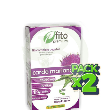Pack 2x Fito Premium Cardo Mariano 30 Cápsulas Pinisan