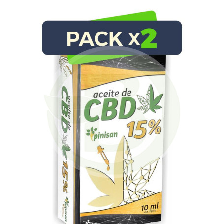 Pack 2x Aceite De Cbd 15% 10Ml. Pinisan