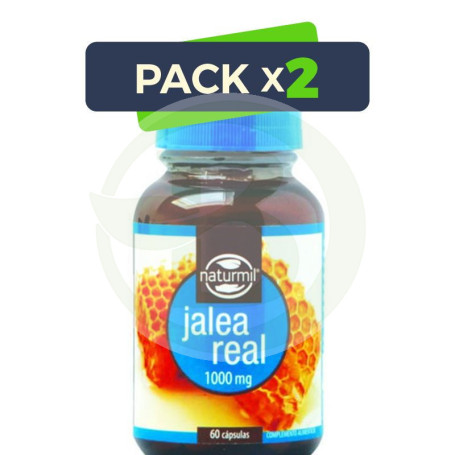 Pack 2x Jalea Real 1000Mg. 60 Cápsulas Naturmil
