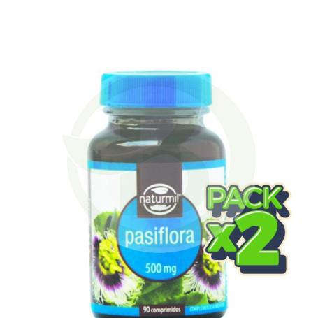 Pack 2x Pasiflora 500Mg. 90 Comprimidos Naturmil