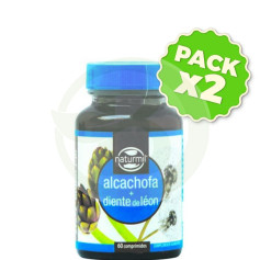 Pack 2x Alcachofa + Diente de León 60 Comprimidos Naturmil