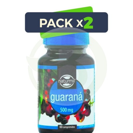 Pack 2x Guaraná 500Mg. 60 Comprimidos Naturmil