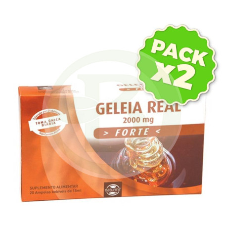 Pack 2x Jalea Real Forte 20 Ampollas 15Ml. Naturmil
