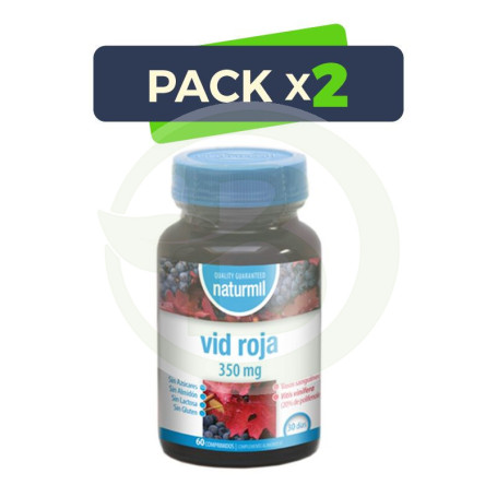 Pack 2x Vid Roja 350Mg. 60 Comprimidos Naturmil