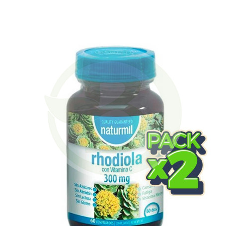 Pack 2x Rodiola 300Mg. 60 Comprimidos Naturmil