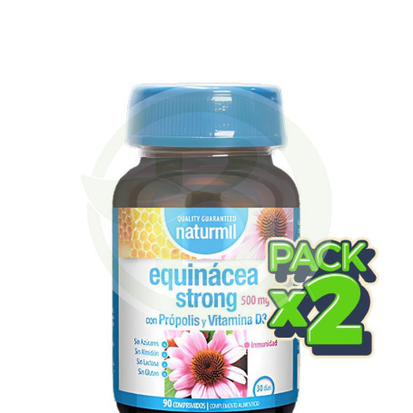 Pack 2x Equinacea Strong 500Mg 90 Comprimidos Naturmil