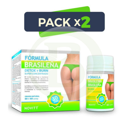Pack 2x Fórmula Brasileña 60 + 60 Comprimidos Novity - Dietmed