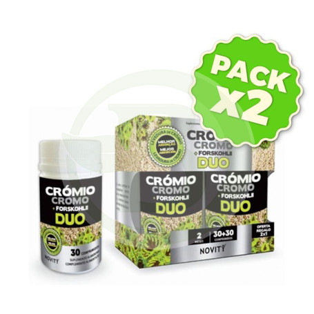 Pack 2x Cromo con Forskohlii Duo Novity