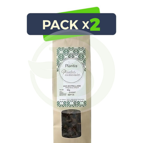 Pack 2x Anís Estrellado Bolsa 50Gr Plantis