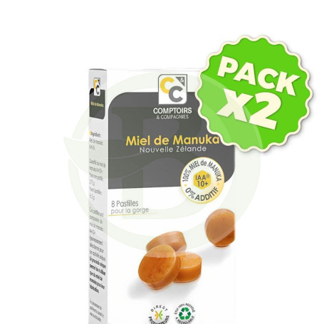Pack 2x Pastillas 100% Miel De Manuka Iaa10+ Comptoirs & Compagnies