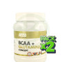 Pack 2x Bcaa + Glutamina Mandarina Extreme Purity 300Gr. Megaplus