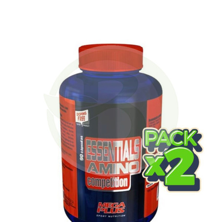 Pack 2x Essentials Aminos Competition 90 Cápsulas Megaplus