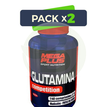 Pack 2x Glutamina Masticable 140 Comprimidos Megaplus