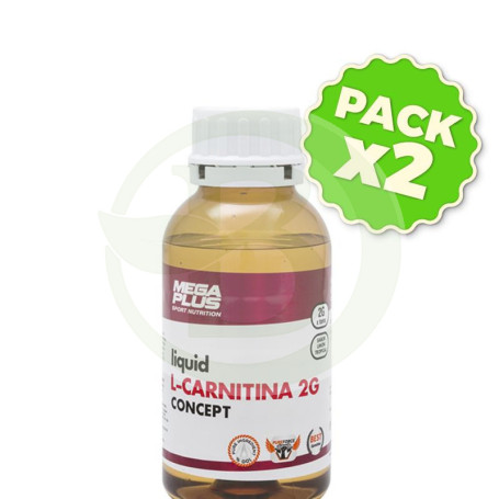 Pack 2x Carnitine Competition sin Cafeína 500Ml. Megaplus