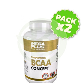 Pack 2x Bcaa + Glutamina Concept Limón 500Gr. Megaplus