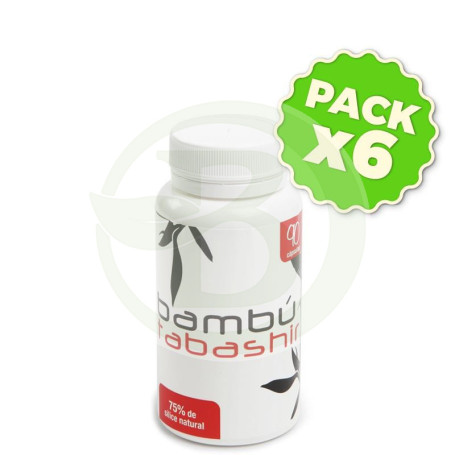 Pack 6x Bambú Tabashir 400Mg. 90 Cápsulas Plantis