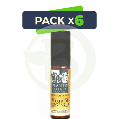 Pack 6x Elixir de Urgencia (Remedio Rescate) Spray 20Ml. Plantis