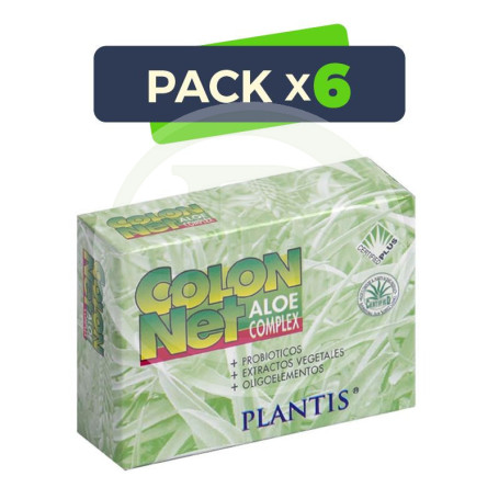 Pack 6x Colon Net Aloe Complex 30 Cápsulas Plantis