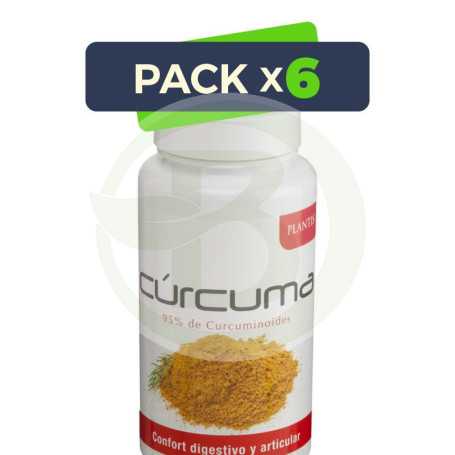 Pack 6x Cúrcuma 60 Cápsulas Plantis