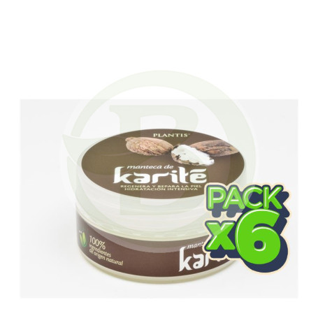 Pack 6x Manteca de Karité 100% 50Gr. Plantis