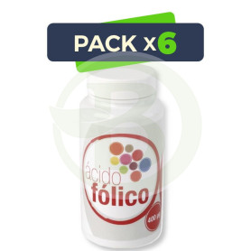 Pack 6x Ácido Fólico 60 Cápsulas Artesanía Agrícola