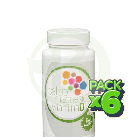 Pack 6x Calcio, Magnesio y Vitamina D 60 Comprimidos Artesanía Agrícola