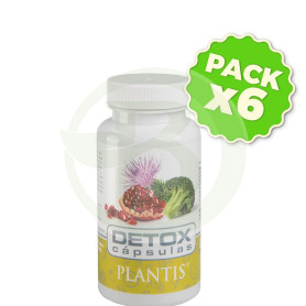 Pack 6x Detox 60 Cápsulas Plantis
