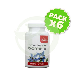 Pack 6x Aceite De Borraja 120 Cápsulas Plantis