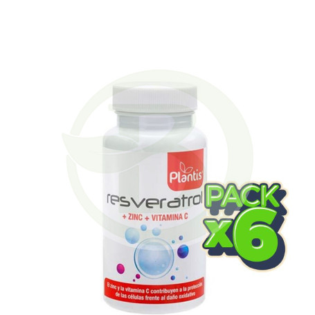 Pack 6x Resveratrol 60 Cápsulas Plantis