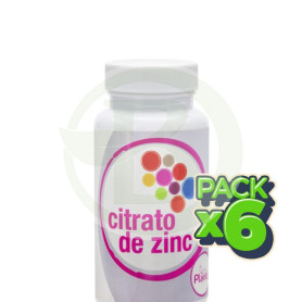 Pack 6x Citrato De Zinc Plantis 60 Cap Plantis