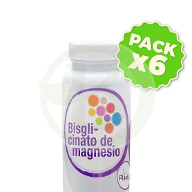Pack 6x Bisglicinato De Magnesio 60 Cápsulas Plantis