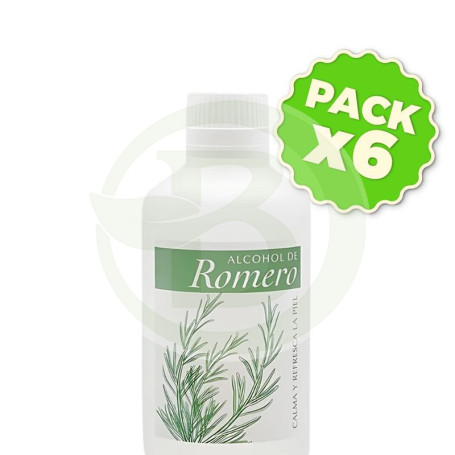 Pack 6x Alcohol De Romero 250Ml Plantis