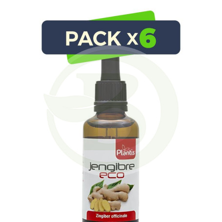 Pack 6x Extracto De Jengibre Eco 50Ml Plantis