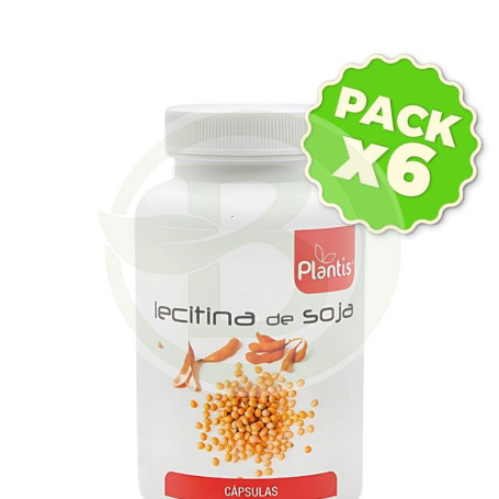 Pack 6x Lecitina De Soja 220 Perlas Plantis
