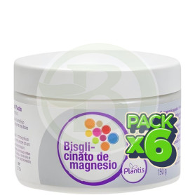Pack 6x Bisglicinato De Magnesio 150G Plantis